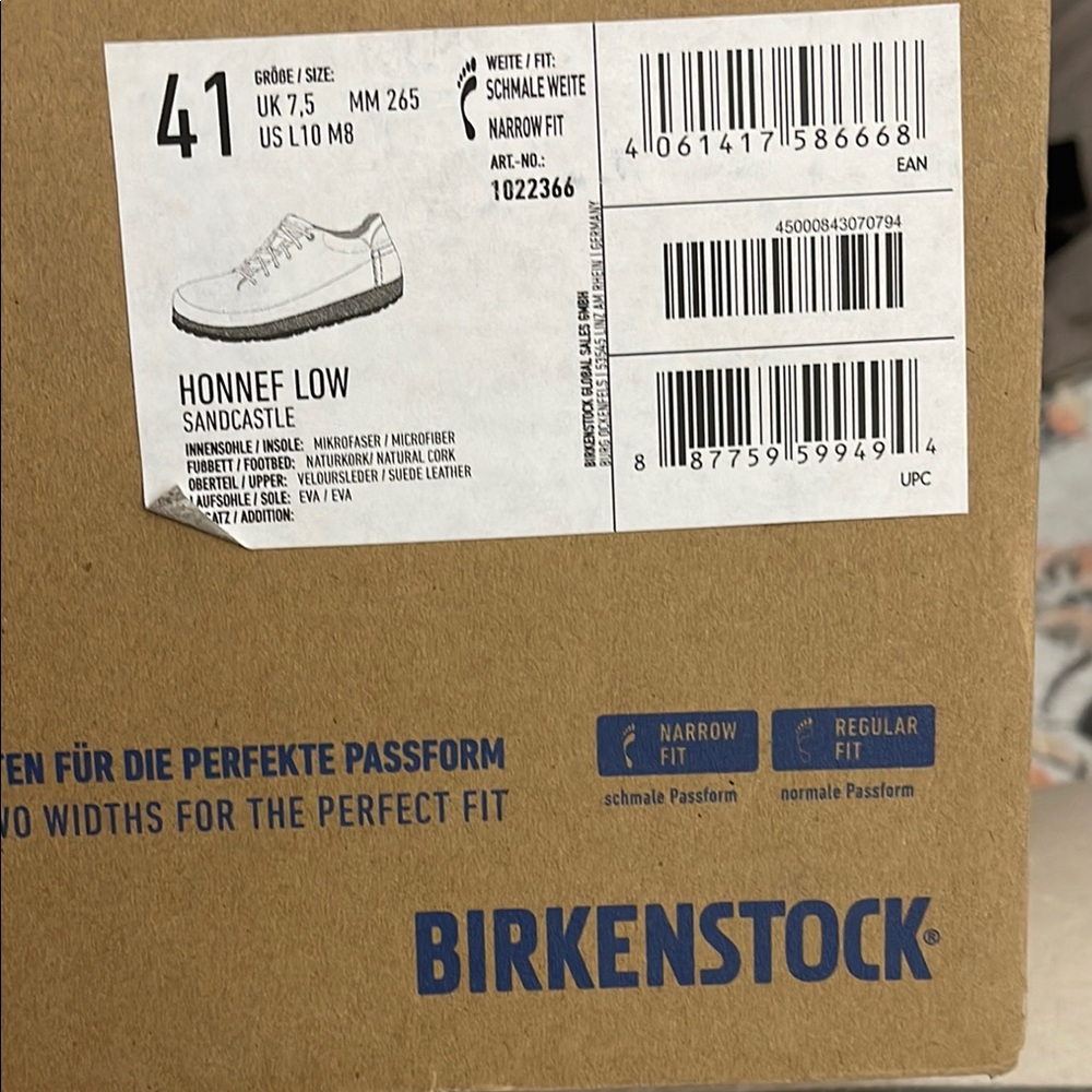 Birkenstock Honnef Low Sandcastle Shoes new in original box never been worn.